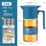 Lissa Gravity Oil Bottle Salt Pot Integrated Kitchen No Oil Drizzle Home Seasoning Bottle Modern Sim