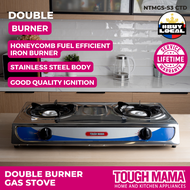 Tough Mama NTMGS-S3 CTD Double Burner Gas Stove Stainless steel Stove Auto-Ignition