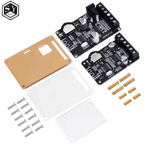 10W/15W/20W Stereo Bluetooth Power Amplifier Board 12V/24V High Power Digital Amplifier Module XY-P1
