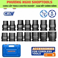 Set of 14 1/2'' socket tips made of CR-V steel, heat treated WADFOW WMS4D01