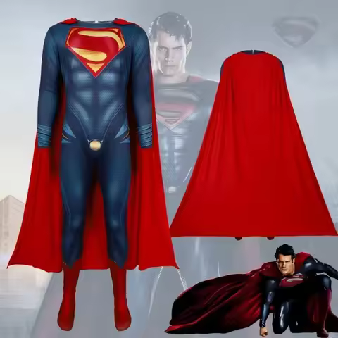 Superman Spider-Man 3D Mask Cosplay Costume Halloween Carnival Party Outfits Stage Performance Hero 