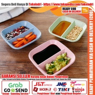 2-Section Multipurpose Chili Sauce Plate, Chili Sauce Container, Chili Sauce Container, Soy Sauce Co