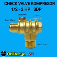 Check valve kompresor angin check valve otomatis kompresor 1/2 - 2 hp SDP