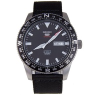 Karnvera Shop นาฬิกาข้อมือผู้ชาย Seiko 5 Sports Automatic Watch Black สายผ้า รุ่น SRP667K1