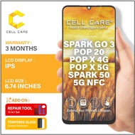 LCD For Tecno SPARK GO 3 KN3 / POP 20 / POP X 4G / POP X 5G KN8 / SPARK 50 5G NFC KN8N / ITEL A200 A