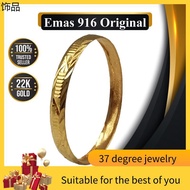 Hats ✫MydoraGold Cincin Emas Bajet Series  Cincin Belah Rotan  Cincin Emas 916 916 Gold Ring Jewellery Fashion Ring◈