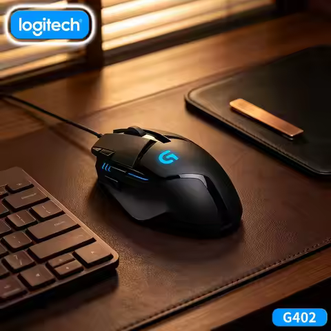 Logitech G402 Gaming Mouse 20M Clicks 8 Custom Buttons Anti-Slip Design for High-Performance Gaming 