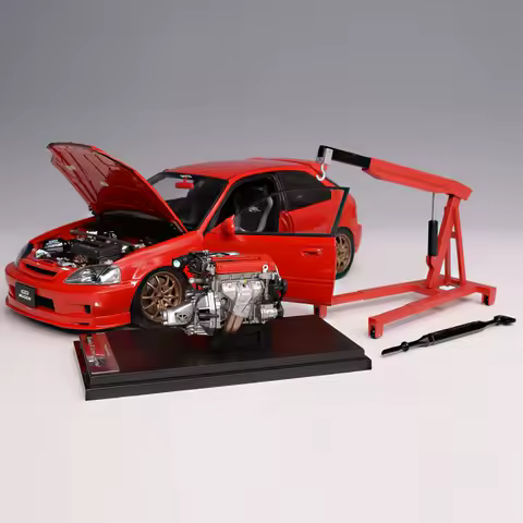 Honda Civic Type R Ek9 Mugen Unlimited Custom Car Scale Diecast Metal Model Mh 1:18 Motorhelix Simul