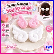 YSM Pair of Angel Wing Hair Clips Bangs Clips Angel Wing Hair Clips Cute Lightweight Hair Fashion Ac