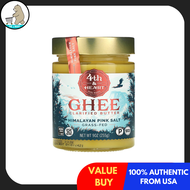 (PACK OF 2) 4th &amp; Heart, Ghee Clarified Butter, Grass-Fed, Himalayan Pink Salt, 9 oz (225 g)[PRE-ORDER]