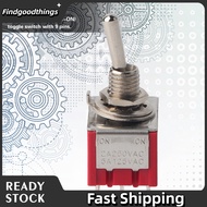 Findgoodthings 5Pcs Onon 2 Position Toggle Tornillos Esp32 Switch 3Pdt 9 Pin 6Mm 2A/250Vac 5A/125Vac