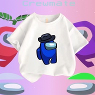 among us kid tshirt cotton 6 color size 100-150cm cute printed girl and boy tshirt