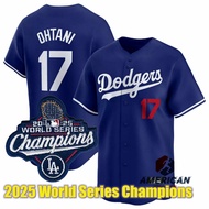 Men's Los Angeles Dodgers Shohei Ohtani Blue Jersey 2025 World Series Champions Away Baseball Jersey