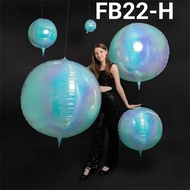UNGU FB22-H Round ball foil balloon orbz 4D 22inch pink purple yellow gold pearl hologram pearl papa