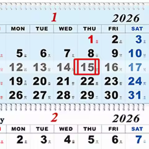 2026 Wall Calendar 3 Months Schedule Planner Vertical Hangable Wall Calendar For Friends Family Livi