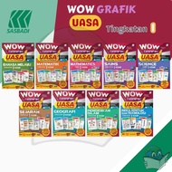 Buku Rujukan WOW Grafik UASA 2023 KSSM Tingkatan 1 - B.Melayu/Matematik/Sains/Sej/Geo/Islam/RBT [Sasbadi]