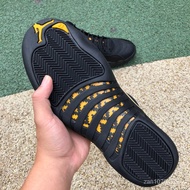 Cn3g 2022 new Air Jordan 12 retro high "black taxi" black gold aj12 CT8013-071 basketball shoes dhiw
