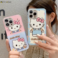 Vivo Y76s Y73s Y70s Y71t Y52s Y51s Y50 Y30 Y20 Y20s Y20i Y20a Y12a Y12s Y12 Y19 Y17 Y15 Phone Case Hello Kitty Bowknot Bow Cute Cartoon Leather Simple Soft Casing Cases Case Cover