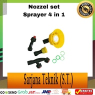 Nozzel set sprayer Elektrik / nozzel 4 in 1