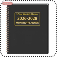 LIKE Calendar Book, Yearly Goals A4/A5 3 Years Monthly Planner, Portable Smooth Writing 2026-2028 An