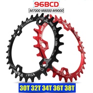 Round 96BCD Chainring MTB Mountain BCD 96 bike bicycle 32T 34T 36T 38T crankset Tooth plate Parts fo