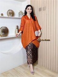 BLOUSE KAFTAN TUNIK VISCOSE ARUNA SATU SET ROK LILIT SONGKET