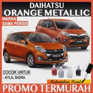 CAT OLES DAIHATSU ORANGE METALLIC CAT OLES PENGHILANG BARET MOBIL LECET ORANYE METALIK AYLA SIGRA