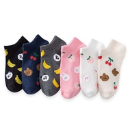 (SG Stocks) Cartoon Print Women Socks | Women Ankle Socks | Cartoon Print Socks