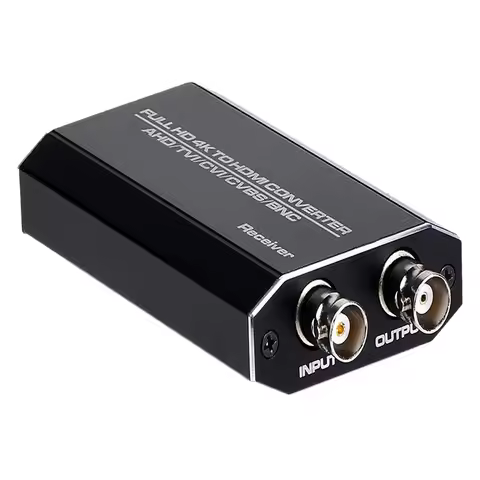 TVI/CVI/AHD to HDMI Converter, Full HD 4K 720P/ 1080P/ 3MP/ 4MP/ 5MP BNC to HDMI Video Adapter for M