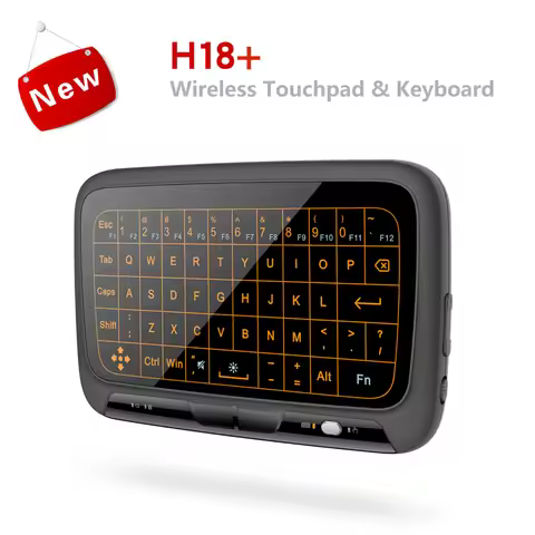 2.4GHz Air Mouse Keyboard with Backlight Full Screen Touch QWERTY Keyboard Touchpad Plug And Play Sm
