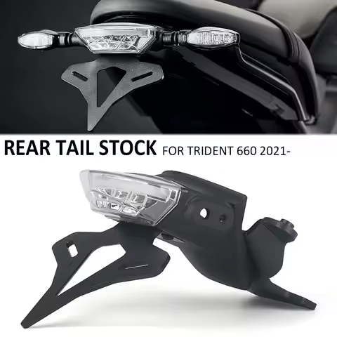 Motorcycle Trident 660 Accessories License Plate Holder Short Tail Aviation Grade Aluminum Material 