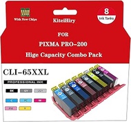 KHY High Capacity CLI-65 Ink Cartridges Iterative chip upgraded Remanufactured CLI 65 Ink Set High Y