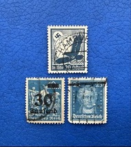 德國郵票  紀念郵票3枚 1920-1930年代