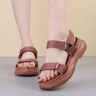♞,♘,♙,♟Brazilian KT double strap velco womens korean fashion sandals