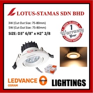 OSRAM 3" LED DOWNLIGHT EYEBALL [3W / 5W] WARM WHITE (PENANG AUTHORISED DEALER)