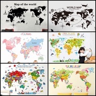 Adek Wallsticker Map Of The World World World Map Wall Sticker Wallsticker