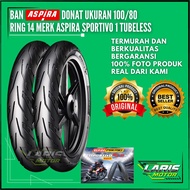 Aspira Sportivo 1 Tire Size 100/ 80-14 Tubeless Original Quality Aspira Donut Motorcycle Tire