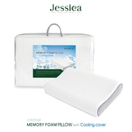 Jessica หมอนหนุน รุ่น Memory Foam Cooling Cover-Pillow ให้สัมผัสที่เย็นสบาย ป้องกันไรฝุ่นเชื้อรา และ