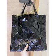 Japan ISSEY MIYAKE BAOBAO 6x6 Basic Style Shiny Black Handbag Shoulder Bag Daigou