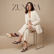 ZUNERA MELVIE – ZR505 Heels 6.5cm Heel HeightWanita | Women's flip-flop Heels |Beige Beige Beige|Bla