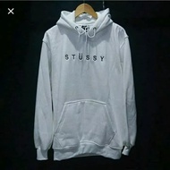 Hoodie Distro Stussi Quality - whita Premium
