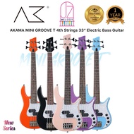 AKAMA MINI GROOVE T Electric Bass Guitar 4th strings 33inch electric bass mini bass / Akama mini gro