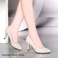 Heeled Loafers GlossyWanita 7cm Heel BG-001