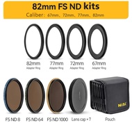 NiSi Swift System ND Filter ชุดกรอง FSND8 + FS ND64 + ND1000 3.0 + GND0.9 + ฝาครอบเลนส์กระเป๋า40.5-9