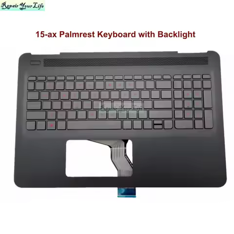 TPN-Q173 Palmrest Keyboard Complete Upper Case for HP OMEN 15-AX 15-AX000 AX100 US FR French Backlit