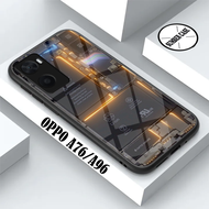 Softcase Glass Kaca Oppo A76 / A96 - [SBR-010] - Case Oppo A96 / A76 - Kesing Oppo A76 / A96 - Kesing - Case handphone - Kesing hp - Case Hp - Sarung hp - Pelindung HP - Kesing handphone