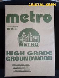 METRO HIGH GRADE GROUNDWOOD MIMEOGRAPHING PAPER BEST FOR GESTETNER AND RISOGRAPH MACHINE IMPORTED PA