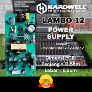 POWER SUPPLY MIXER HARDWELL LAMBO-12 LAMBO 12 LAMBO12