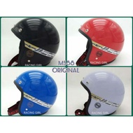 MS88 HELMET ORIGINAL /HELMET MS88 [ORIGINAL] WHITE RED BLUE BLACK TALI MERAH RED BELT