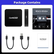 []-Car AI BOX 2-In-1 Wireless Android Auto Carplay Adapter Smart Car AI Box Car Wired CarPlay to Wir
